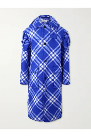 Burberry Checked Wool Hooded Coat - Men - - IT 44