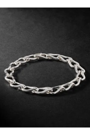 John Hardy Surf Diamond Chain Bracelet - Men - - XL