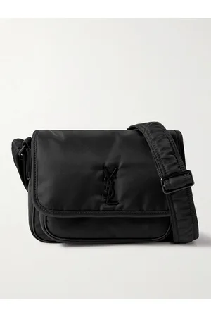 Saint Laurent Niki Small Leather-Trimmed Shell Messenger Bag - Men