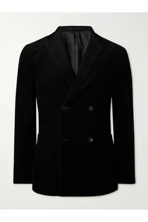 Mr P. Double Breasted Cotton and Cashmere-Blend Corduroy Blazer - Men - - 44