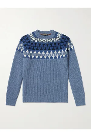 Loro Piana Fair Isle Cashmere Sweater - Men - - IT 56