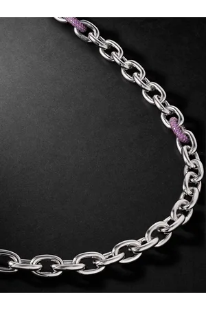 PATTARAPHAN Sterling Amethyst Chain Necklace - Men