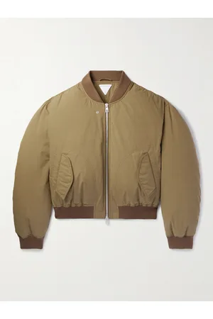 Bottega Veneta Frosted Cotton-Poplin Down Bomber Jacket - Men - - XL