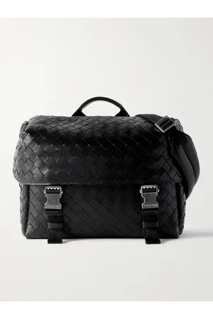 Bottega Veneta Postino Intrecciato Leather Messenger Bag - Men