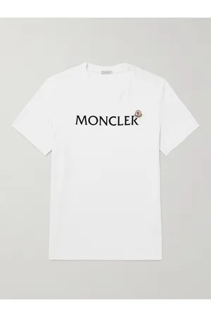 Moncler Slim-Fit Logo-Flocked Cotton-Jersey T-Shirt - Men - - M