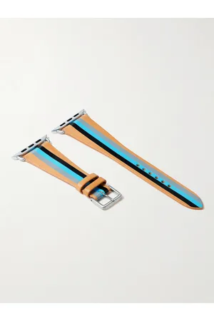 La Californienne Striped Leather Watch Strap - Men