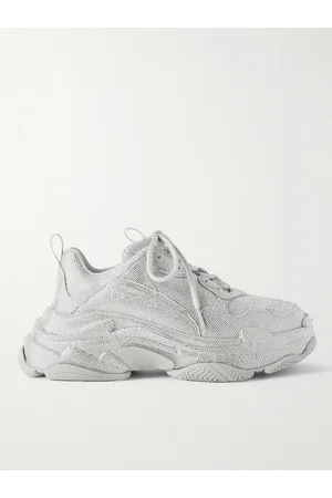 Balenciaga Triple S Rhinestone-Embellished Microfibre Sneakers - Men - - EU 43