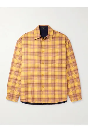 Balenciaga Reversible Checked Cotton-Flannel Shirt - Men - - S