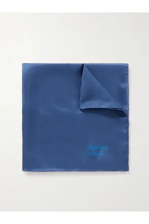 Charvet Logo-Print Silk Pocket Square - Men