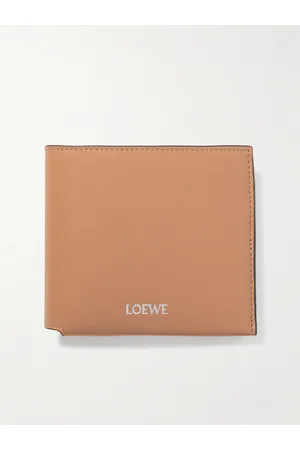 Loewe Logo-Print Leather Billfold Wallet - Men