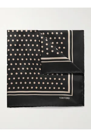 Tom Ford Polka-Dot Silk-Twill Pocket Square - Men