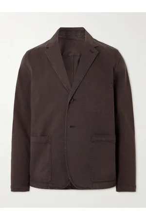 Mr P. Garment-Dyed Cotton-Blend Twill Blazer - Men - - M