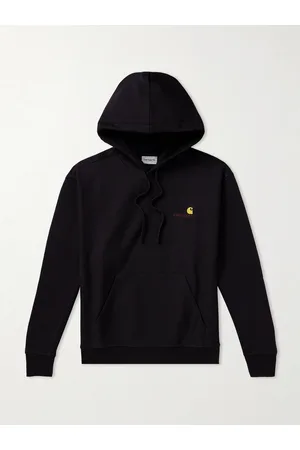 Carhartt American Script Logo-Embroidered Cotton-Blend Jersey Hoodie - Men - - L