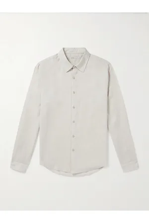 ONIA Air Spread-Collar Linen and Lyocell-Blend Shirt - Men - - S