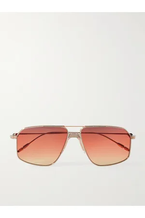 JACQUES MARIE MAGE Jagger Aviator-Style and Rose Gold-Tone Sunglasses - Men