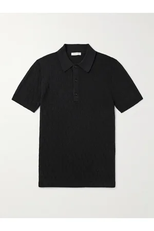 VALENTINO GARAVANI Toile Iconograph Logo-Jacquard Cotton-Blend Polo Shirt - Men - - M