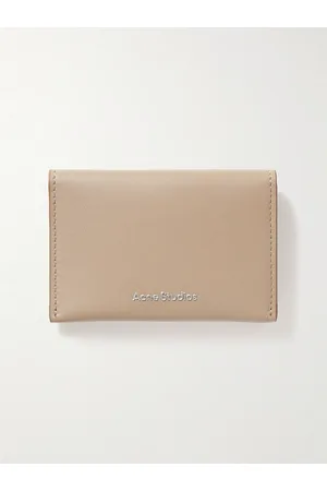 Acne Studios Logo-Print Leather Bifold Wallet - Men