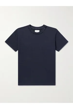 VALENTINO GARAVANI Rockstud Embellished Cotton-Jersey T-Shirt - Men - - XL