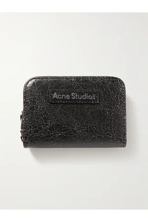 Acne Studios Cracked-Leather Zip-Around Wallet - Men