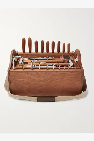 Lorenzi Tool Kit with Mahogany Wood Box - Men