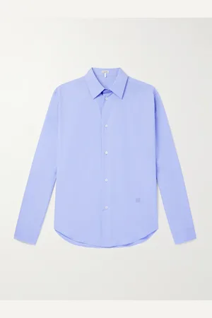 Loewe Logo-Embroidered Cotton Shirt - Men - - EU 40