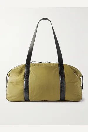 Bottega Veneta Leather-Trimmed Shell Duffle Bag - Men