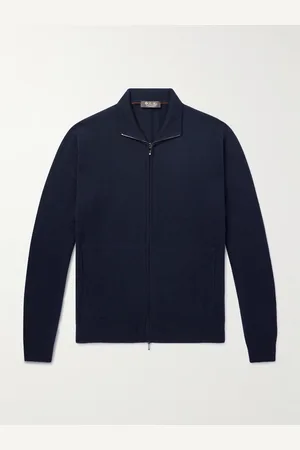Loro Piana Ribbed Cashmere Zip-Up Sweater - Men - - IT 56