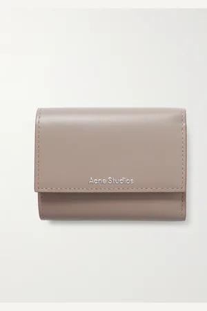 Acne Studios Logo-Print Leather Trifold Wallet - Men