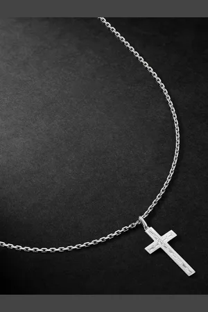 Sydney Evan White Gold Diamond Pendant Necklace - Men