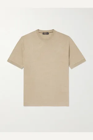 Loro Piana Silk and Linen-Blend T-Shirt - Men - - IT 46