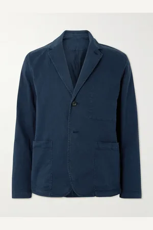 Mr P. Garment-Dyed Stretch-Cotton Twill Blazer - Men - - S