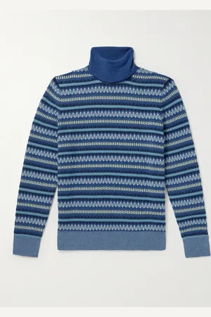 Loro Piana Fair Isle Cashmere Rollneck Sweater - Men - - IT 54