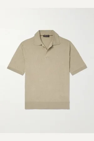 Loro Piana Silk and Linen-Blend Polo-Shirt - Men - - IT 58