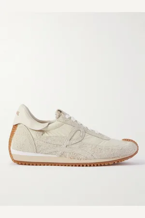 Loewe Flow Runner Leather-Trimmed Brushed-Suede and Nylon Sneakers - Men - - EU 45
