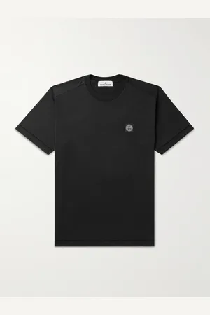 Stone Island Logo-Appliquéd Cotton-Jersey T-Shirt - Men - - S