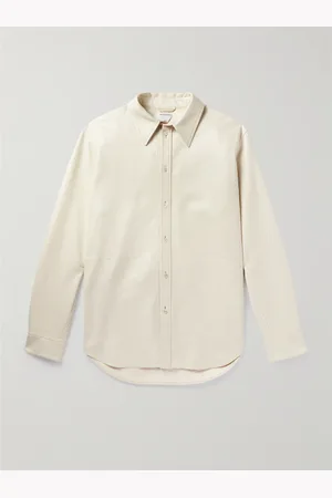 Bottega Veneta Checked Leather Shirt - Men - - IT 46
