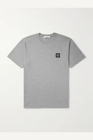 Stone Island Logo-Appliquéd Cotton-Jersey T-Shirt - Men - - S