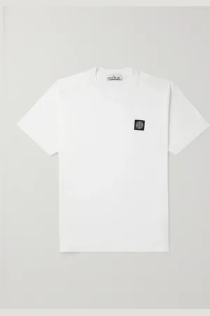 Stone Island Logo-Appliquéd Cotton-Jersey T-Shirt - Men - - S