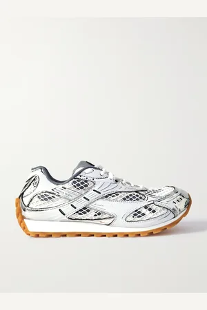 Bottega Veneta Orbit Metallic Rubber and Mesh Sneakers - Men - - EU 40