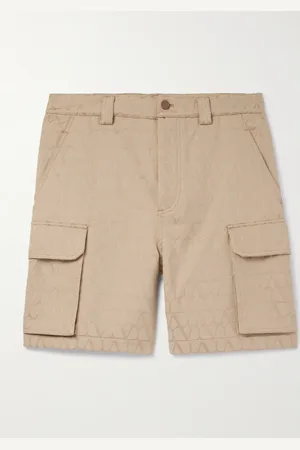 VALENTINO GARAVANI Toile Iconographe Straight-Leg Logo-Jacquard Cotton-Blend Cargo Shorts - Men - - IT 50