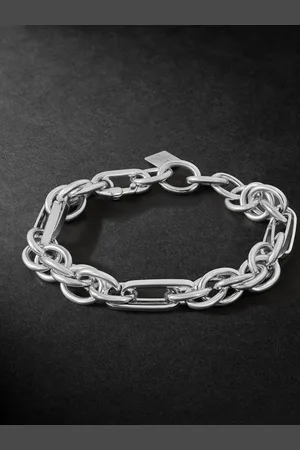 Lauren Rubinski White Gold Chain Bracelet - Men