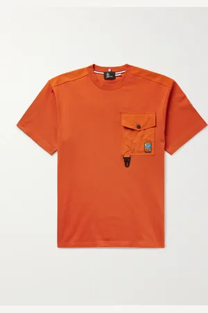 Moncler Logo-Appliquéd Shell-Trimmed Combed Cotton-Jersey T-Shirt - Men - - S
