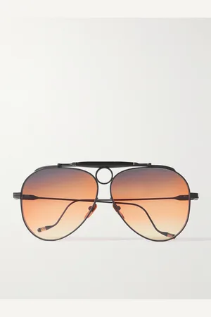 JACQUES MARIE MAGE Diamond Cross Ranch Aviator-Style -Tone Sunglasses - Men