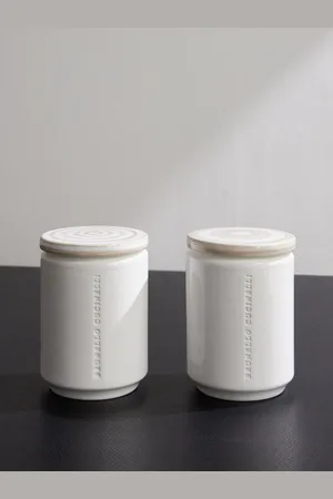 Brunello Cucinelli Set of Two Lidded Ceramic Vases - Men