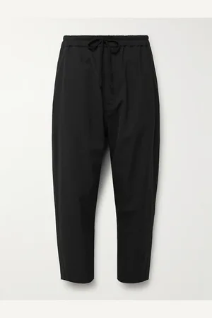 NILI LOTAN Walker Tapered Cropped Virgin Wool Drawstring Trousers - Men - - XXL