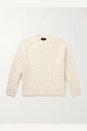 NILI LOTAN Carran Cable-Knit Wool Mock-Neck Sweater - Men - - M