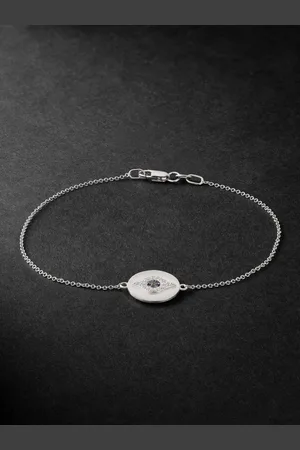 Ileana Makri Golden Eye White Gold, Sapphire and Diamond Bracelet - Men