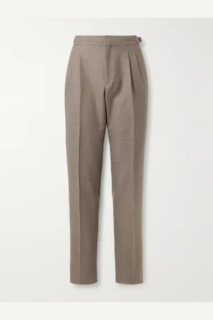 Loro Piana Straight-Leg Pleated Wool-Twill Suit Trousers - Men - - IT 52