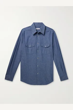 Loro Piana Thomas Cotton-Chambray Shirt - Men - - XL