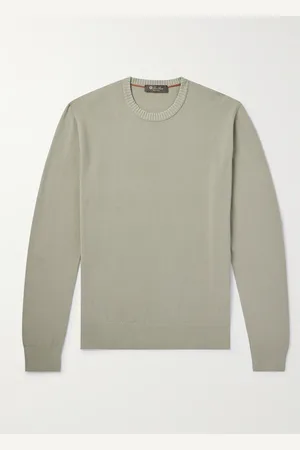 Loro Piana Cotton and Silk-Blend Piqué Sweater - Men - - IT 46